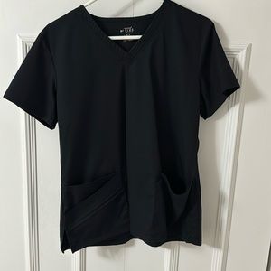 Cherokee Luxe Uniform Top Black, SZ:S.